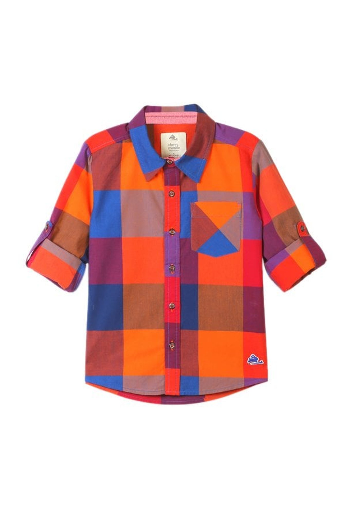 Cherry Crumble By Nitt Hyman Boys Multicolor Plaid Shirt