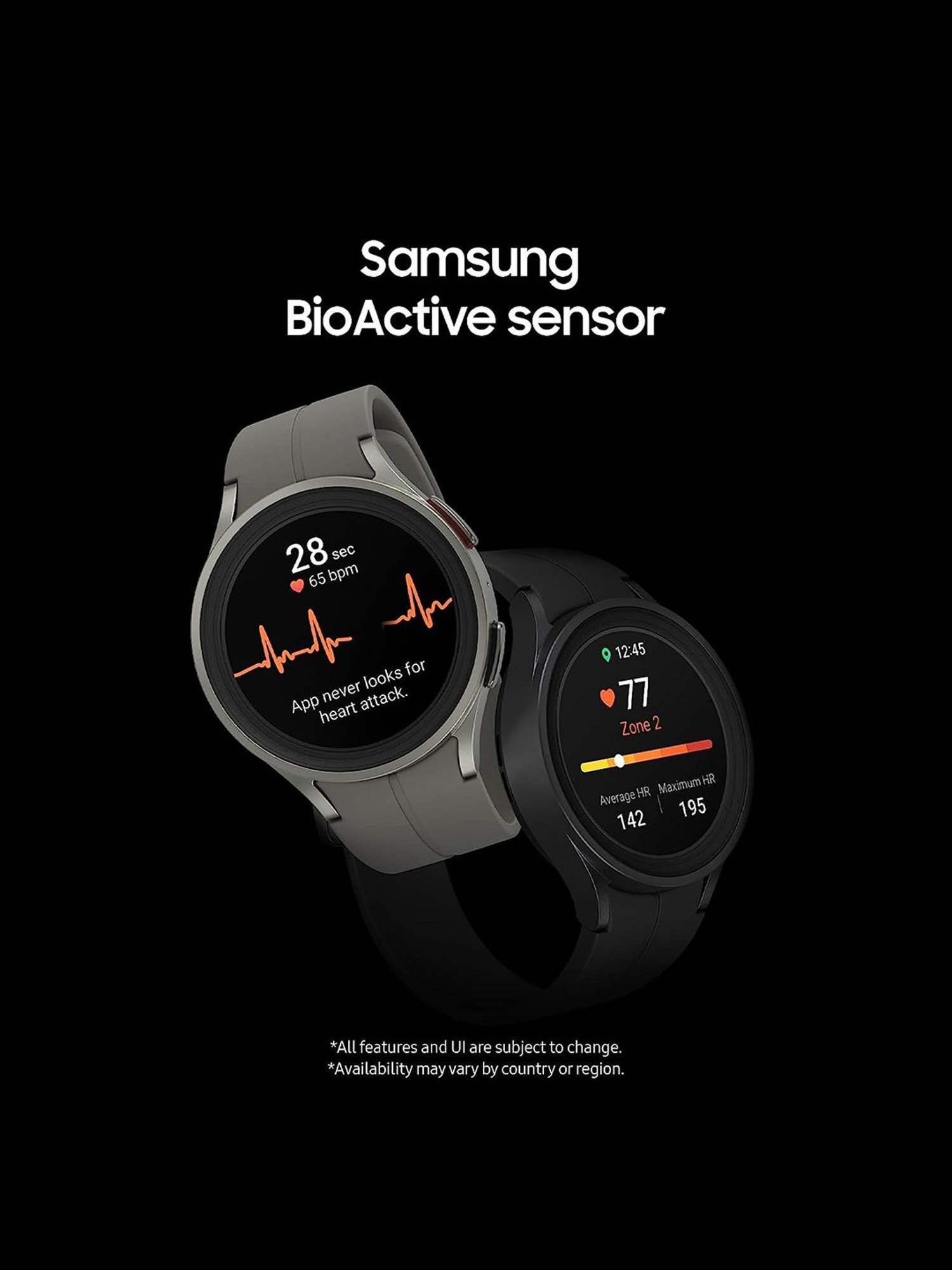 Samsung Galaxy Watch 5 Pro LTE  45 mm, Compatible with Android Only (Black Titanium)