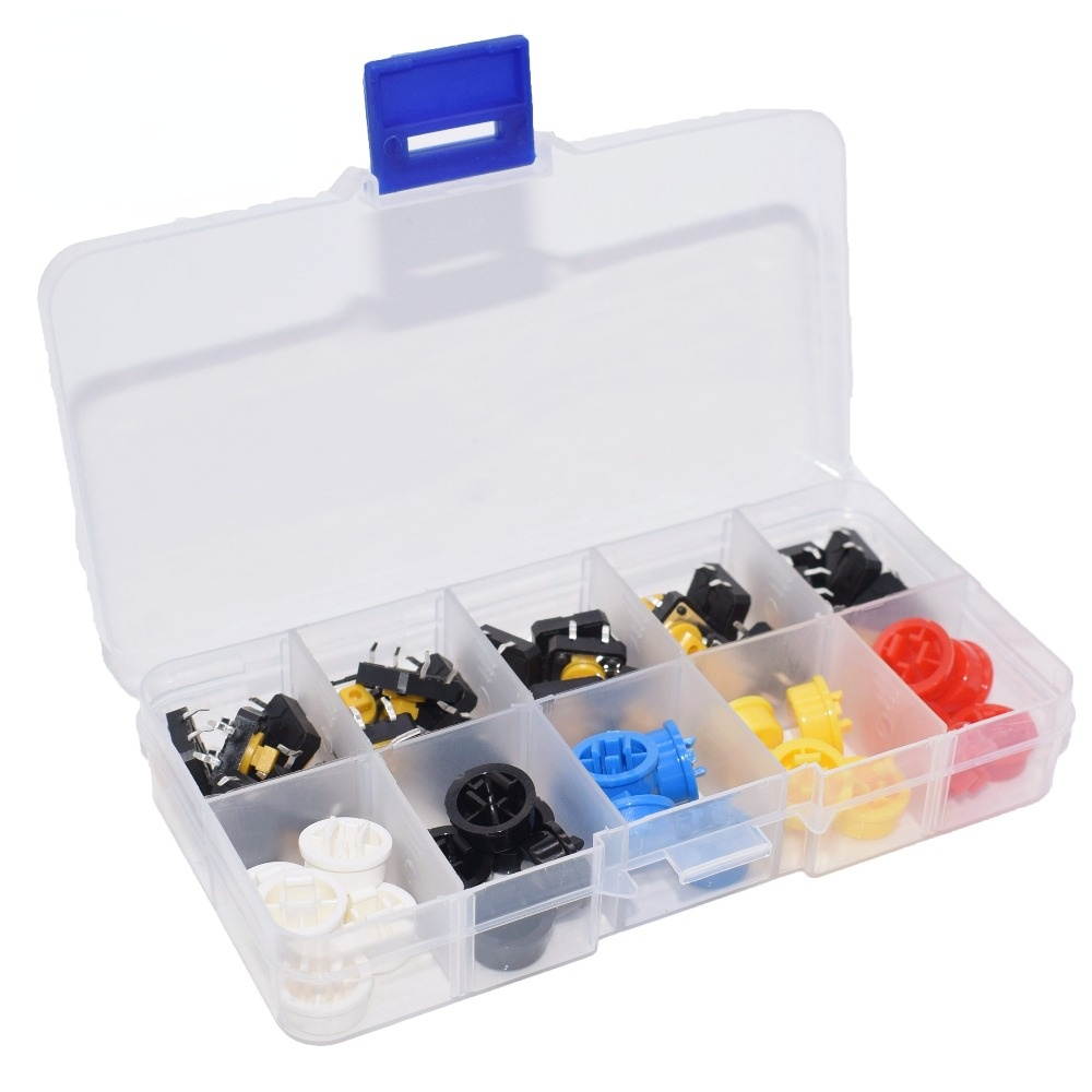 Touch the switch button with a round cap microswitch 12 * 12 * 7.3mm 25pcs boxed quick sell hot pin