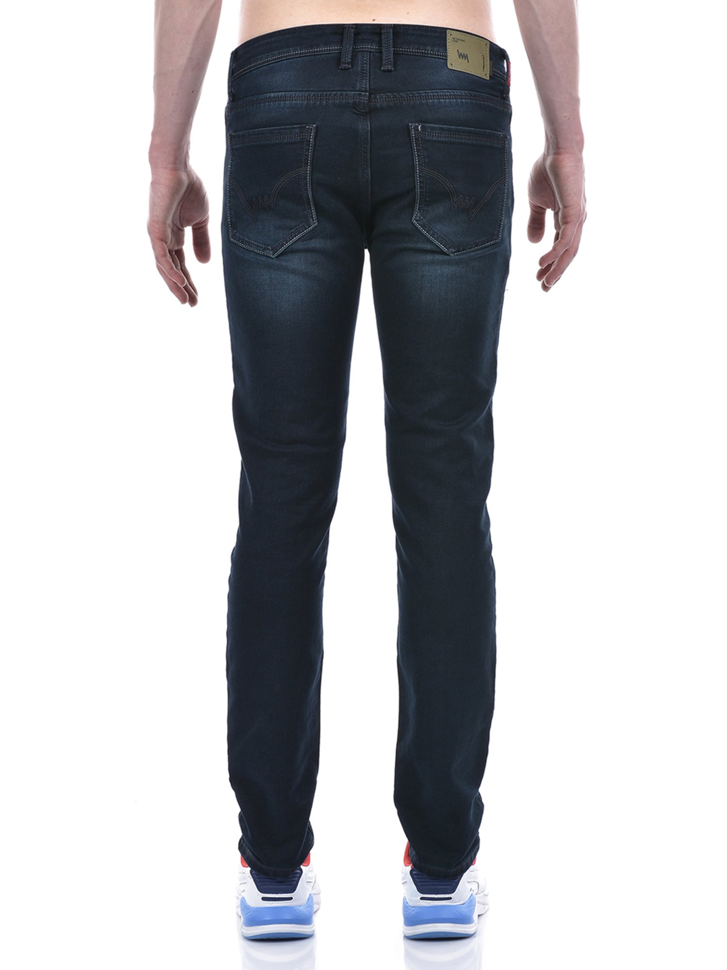 Lawman Pg3 Dark Blue Slim Fit Lightly Washed Jeans