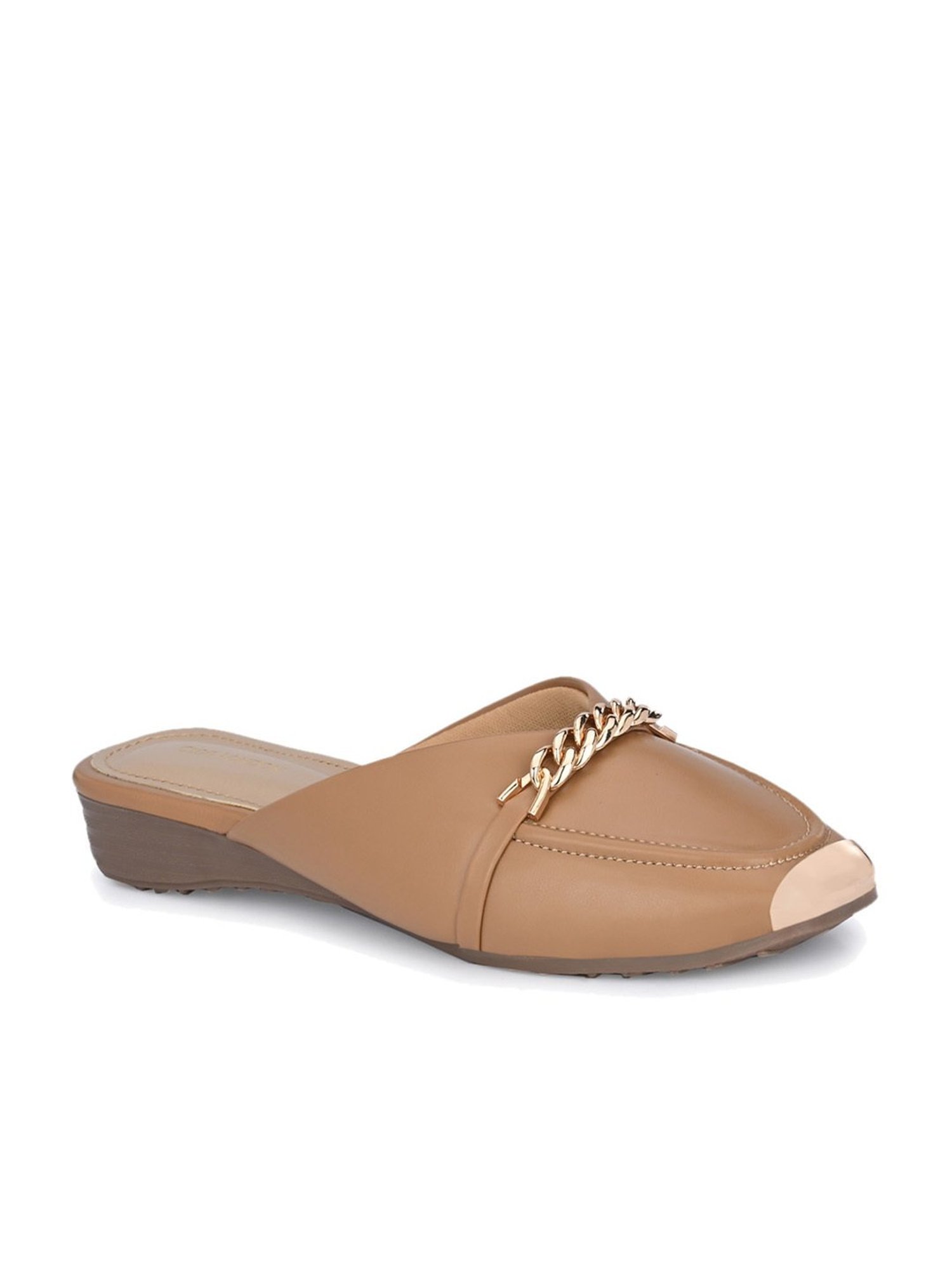 Clog London Women's Tan Mule Shoes