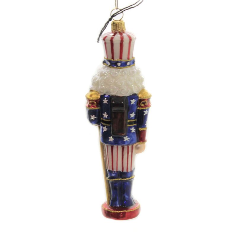 Joy To The World 6.5" Stars & Stripes Nutcracker Ornament Patriotic Usa  -  Tree Ornaments