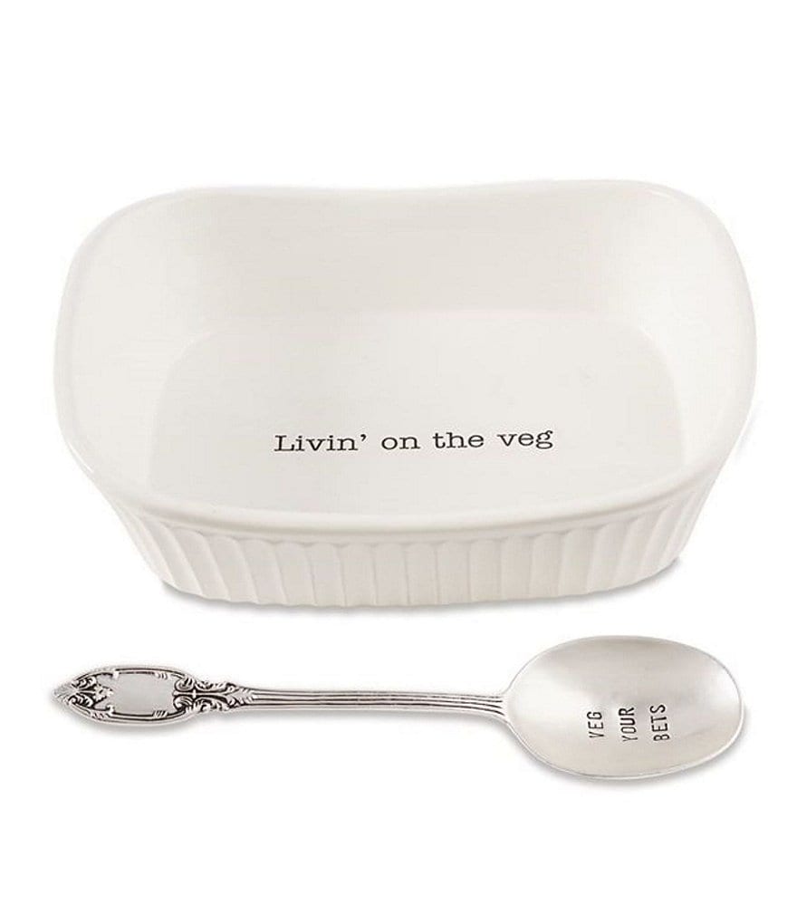 Mud Pie Livin' On The Veg Serving Set