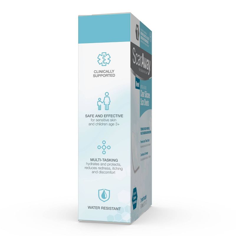 ScarAway Clear Silicone Scar Sheets - 6ct