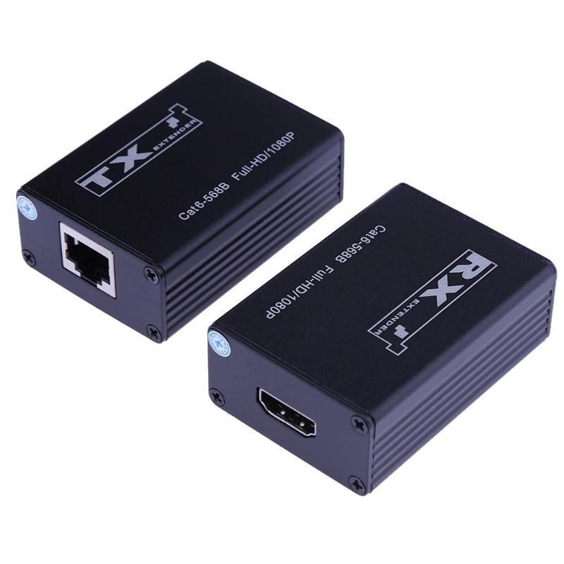 1080P HDMI Network Extender Adapter Over Single Cat 6-568B 30m Transmission HD Signal High Quality HDMI Extender