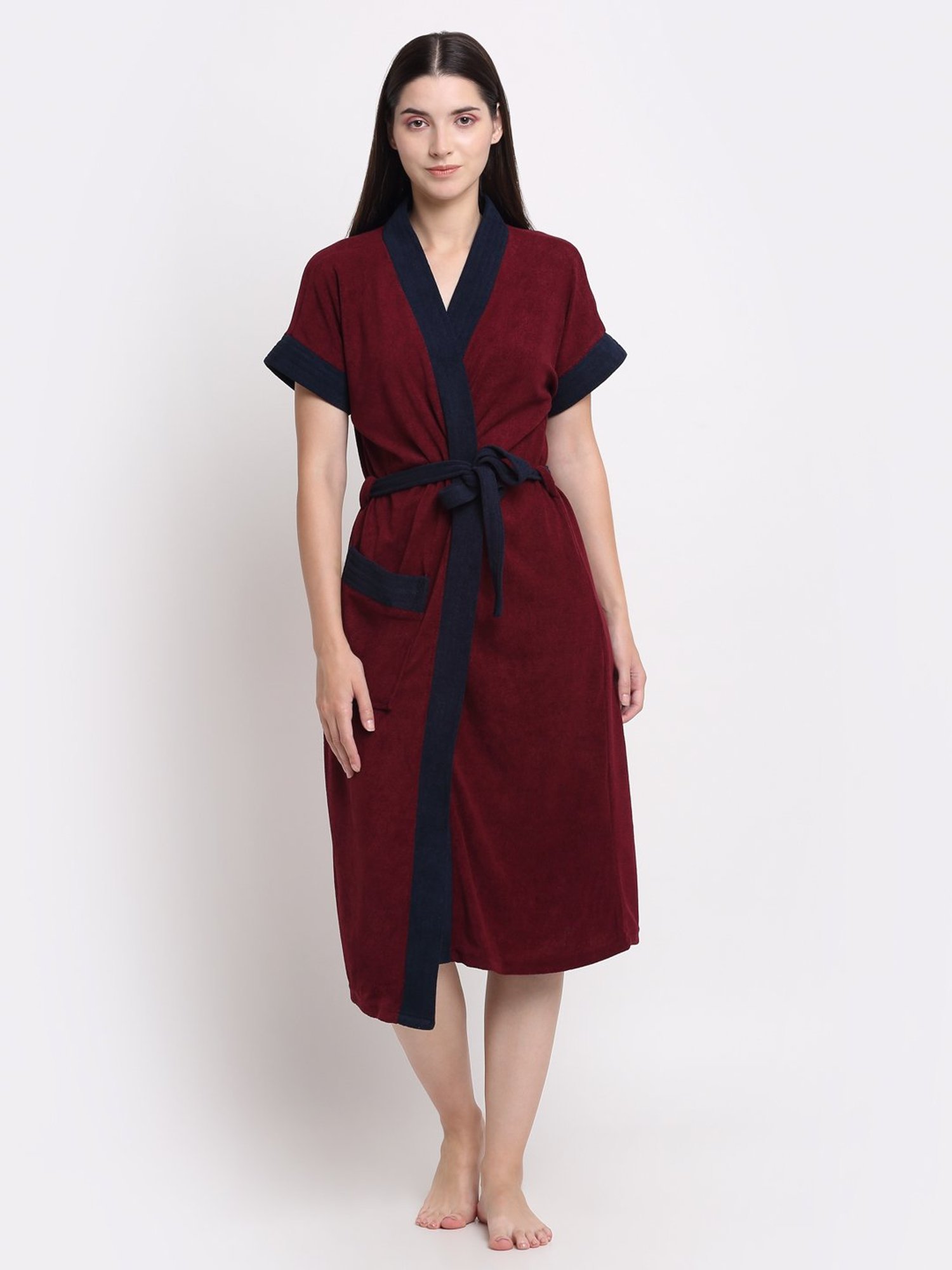 Trident Comfort Living Grey Cotton 380 GSM Bathrobe