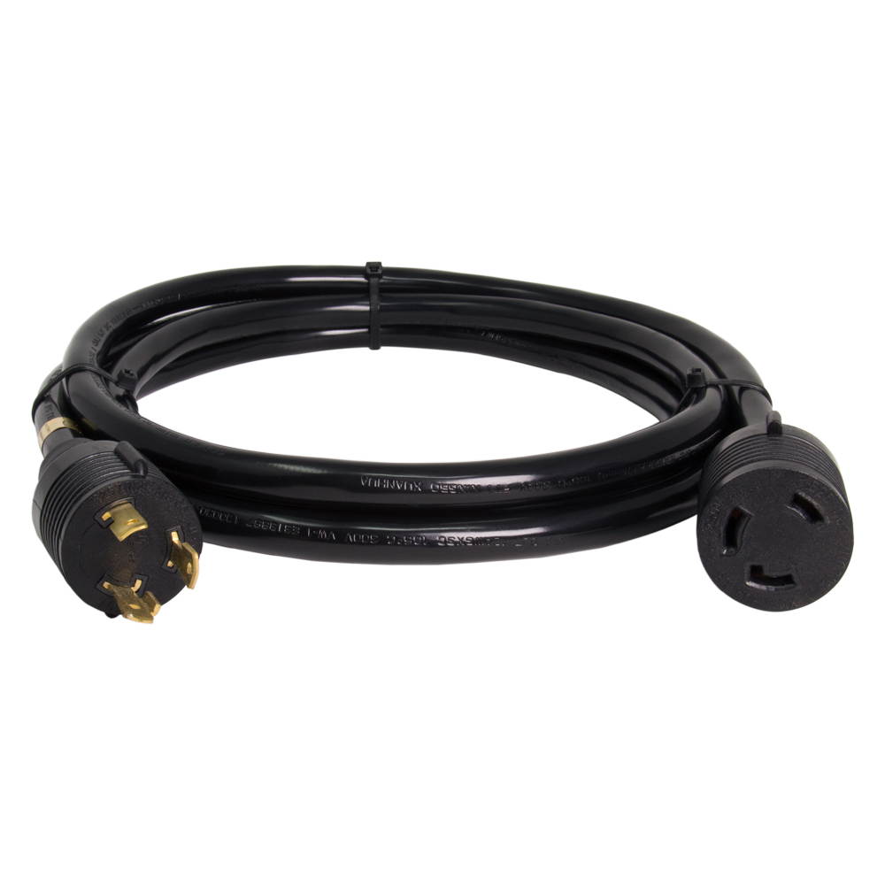 Ironbox L5-30 to L5-30 Connector Power Cord - Black - 3 Foot - 30A/125V - 10/3 SJT - IBX-5801M-03