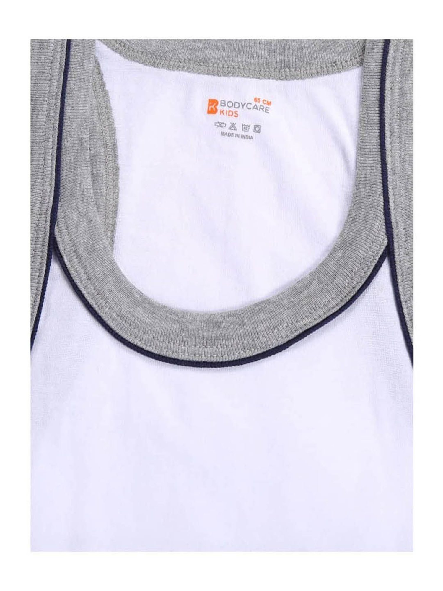 Bodycare Kids Assorted Solid Vest (Pack Of 3)