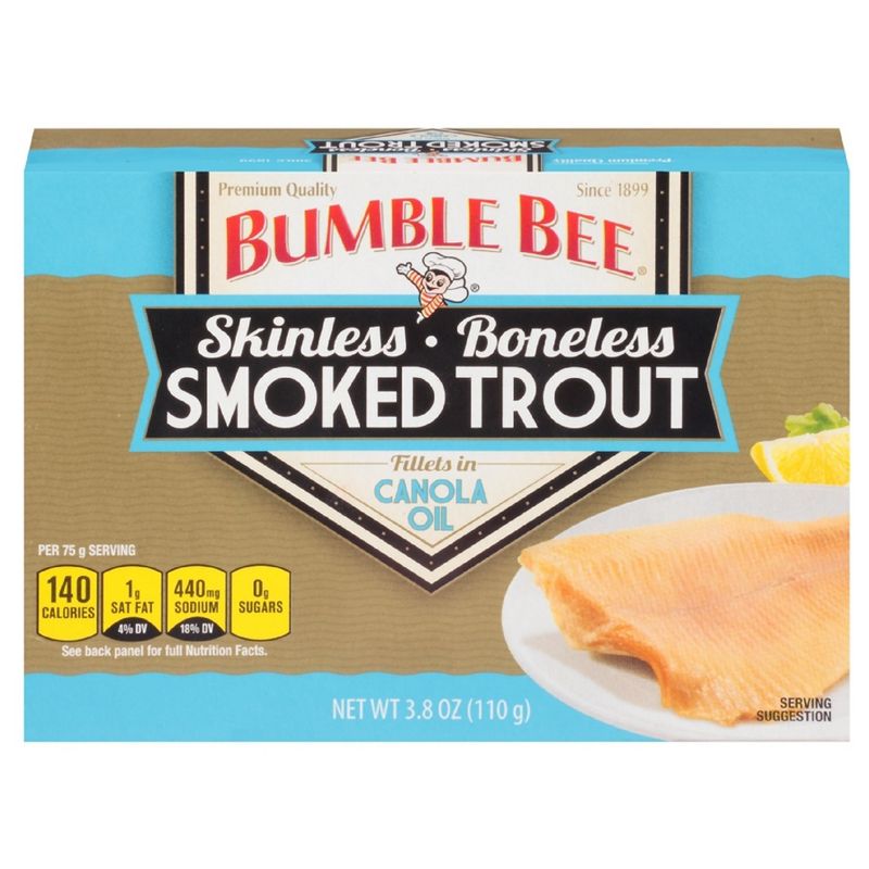 Bumble Bee Skinless Smoked Trout in Canola Oil - 3.8oz