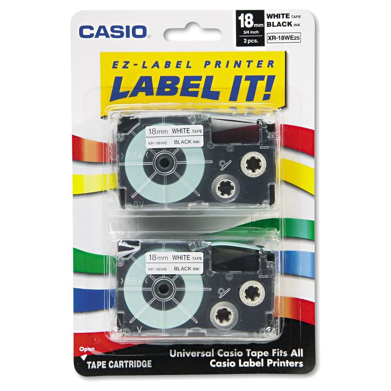 Brother P-Touch TZe Extra-Strength Adhesive Laminated Labeling Tape - Black/Yellow