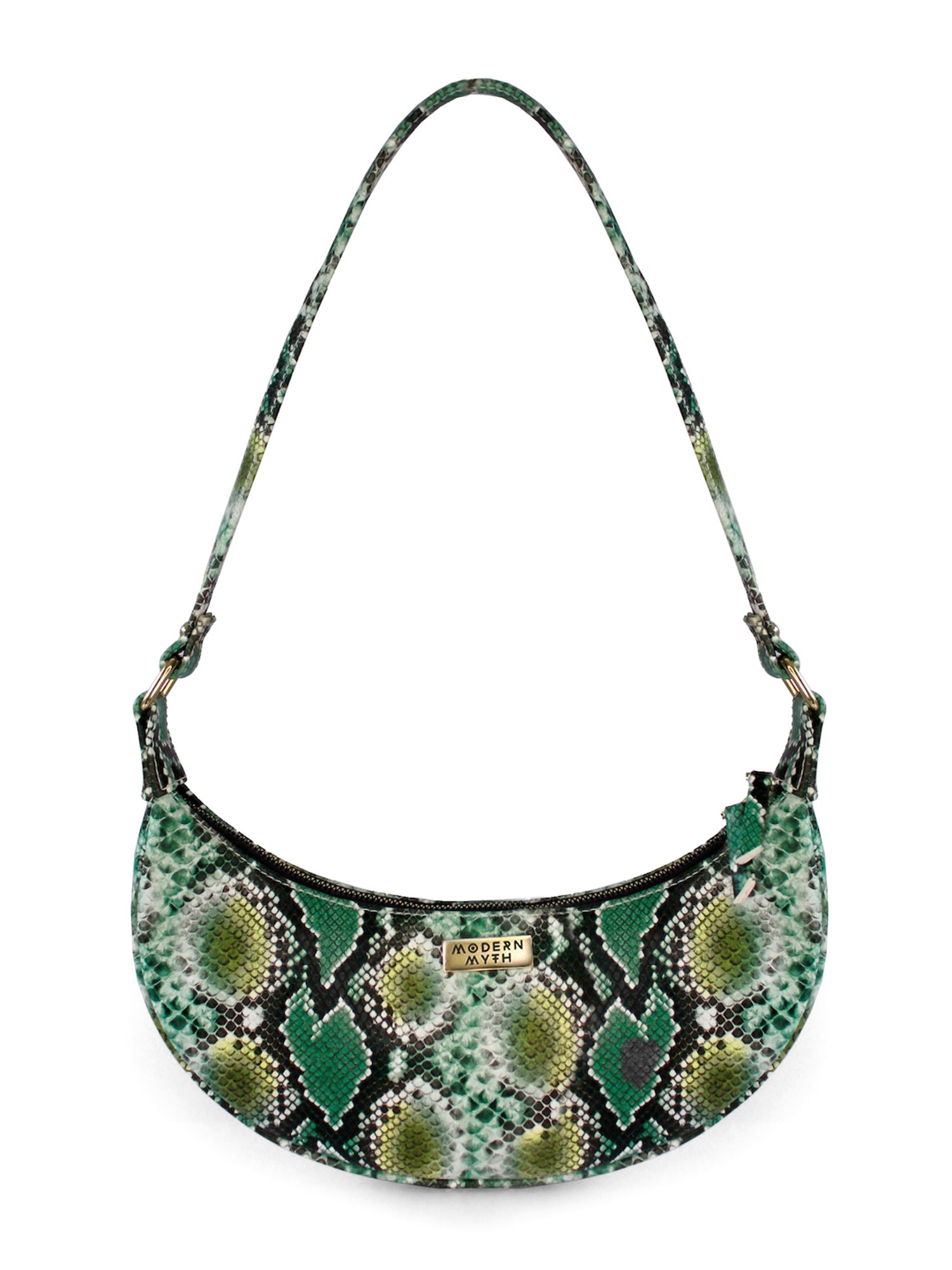 Modern Myth Green Animal Effect Medium Hobo Bag