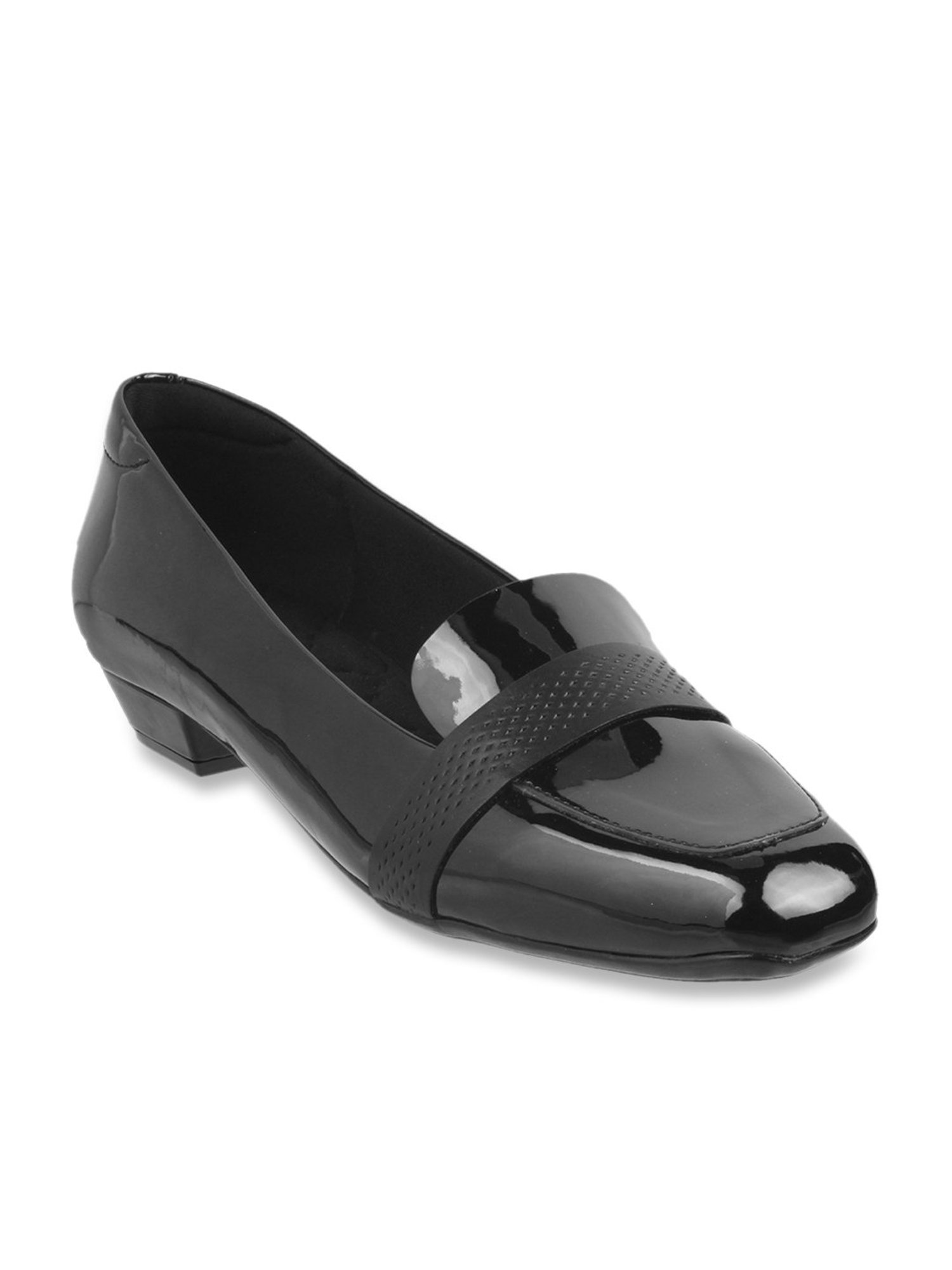 Mochi Women's Black Loafer Formal Loafers