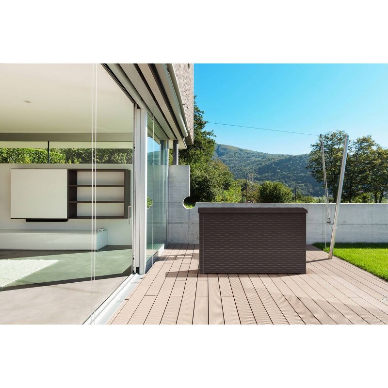 230Gal Java Outdoor Resin Storage Deck Box Brown - Keter
