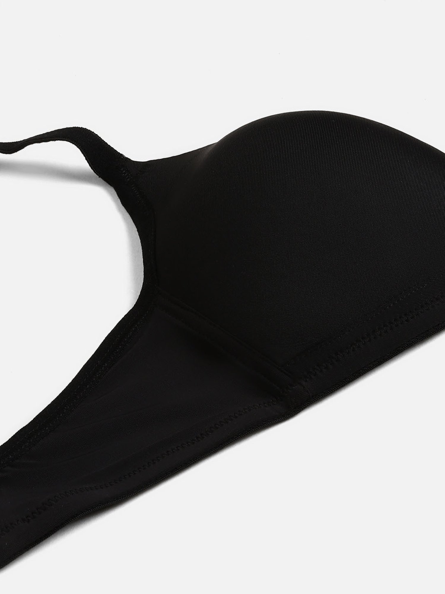 Leading Lady Black Full Coverage T-Shirt Bra