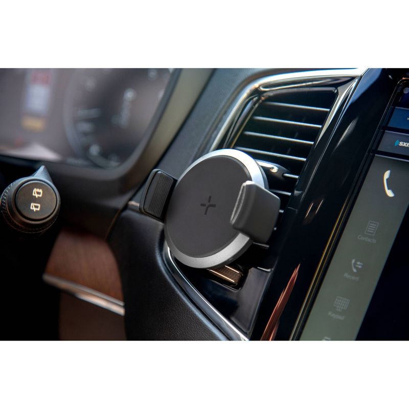 TYLT Round Vent Mount In-Car Wireless Charger - Black