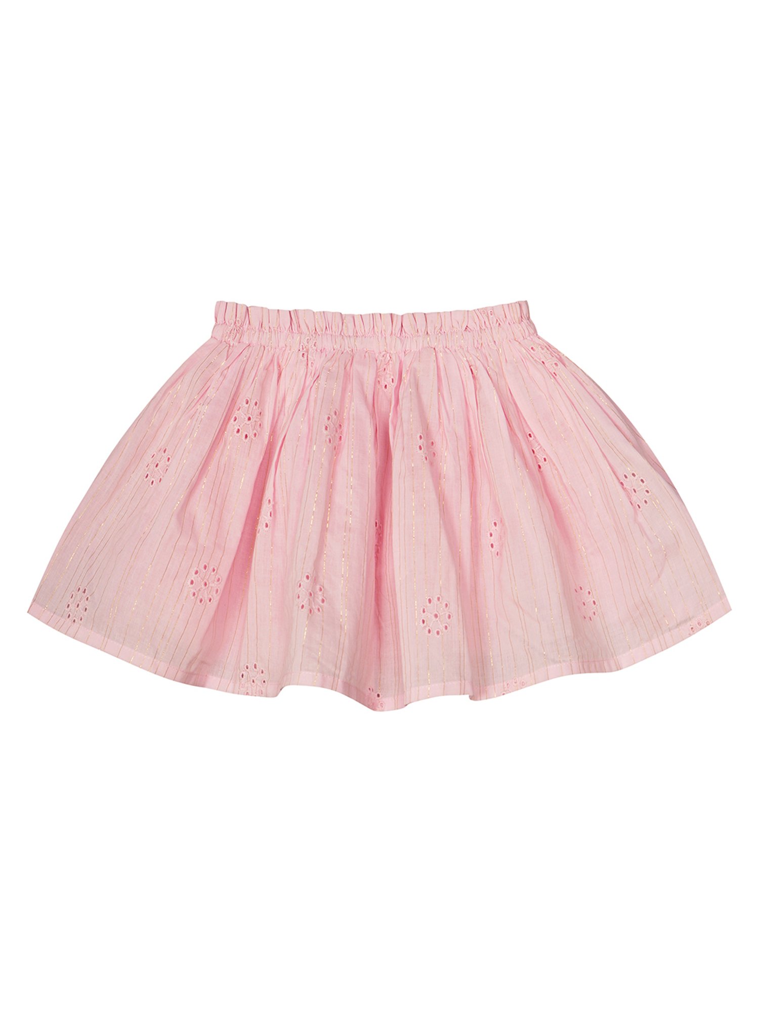 MINIKLUB Kids Blue Cotton Embellished Skirt