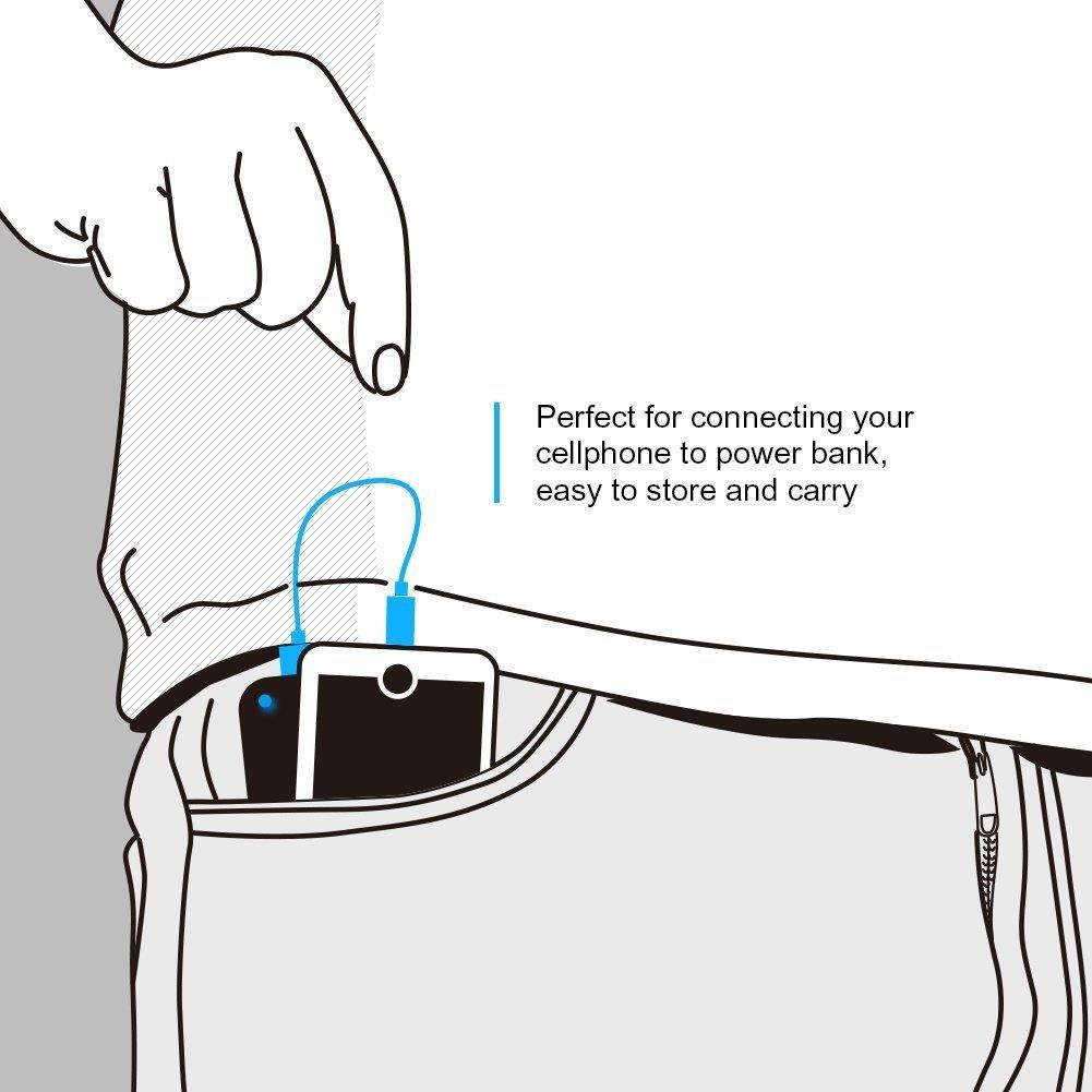 CableCreation 2-Pack Micro USB Cable, Fast Charging USB to Micro USB 24 AWG Triple Shielded Fast Charger Cable,Short Micro USB Cable Compatible Power Pack,Android Phone,0.5 ft - Black