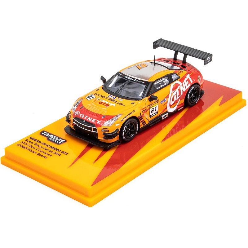 Nissan GT-R Nismo GT3 #81 GTNET Motor Sports Super Taikyu Series (2014) ST-X Class Champion 1/64 Diecast Model Car by Tarmac Works