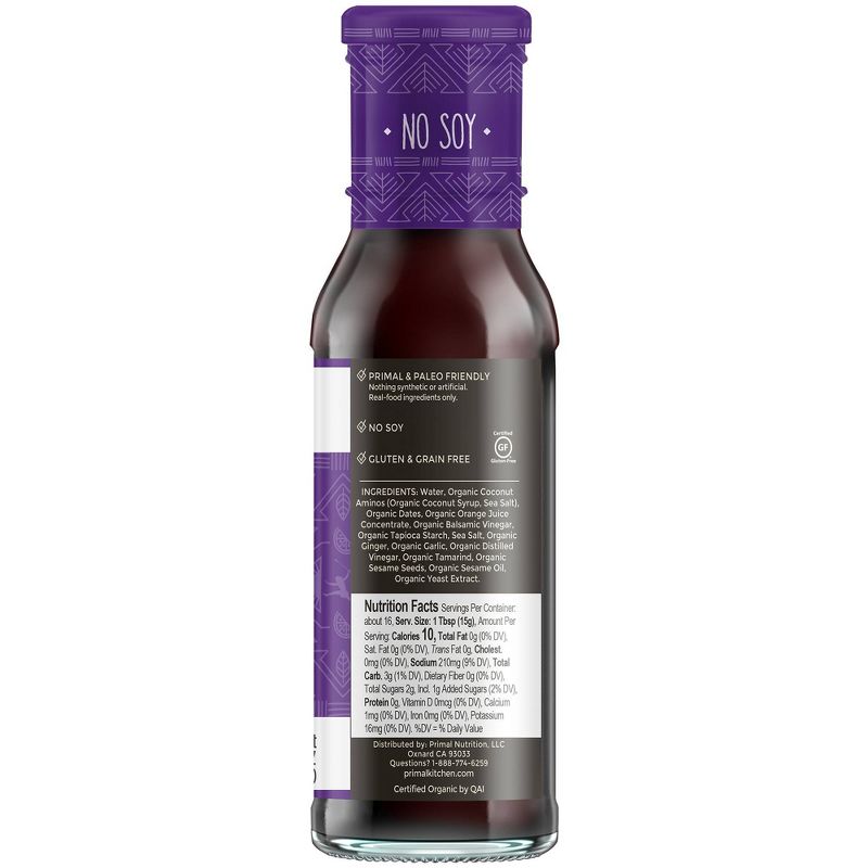Primal Kitchen No Soy Organic Teriyaki Sauce & Marinade - 8.5 fl oz