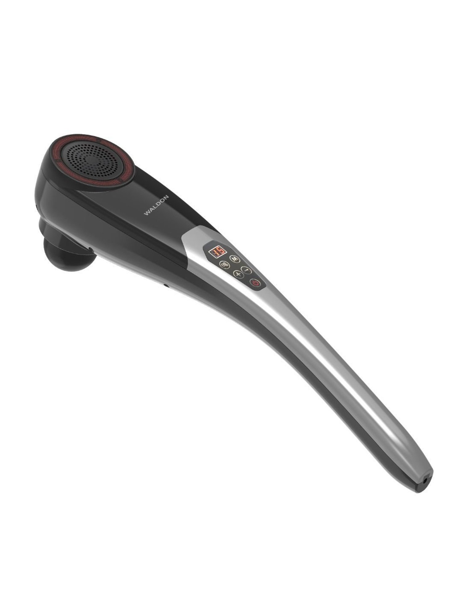 Waldon PL-620DC Wireless Handheld Full Body Hammer Massager with 5 Massage Heads (Black and Grey)