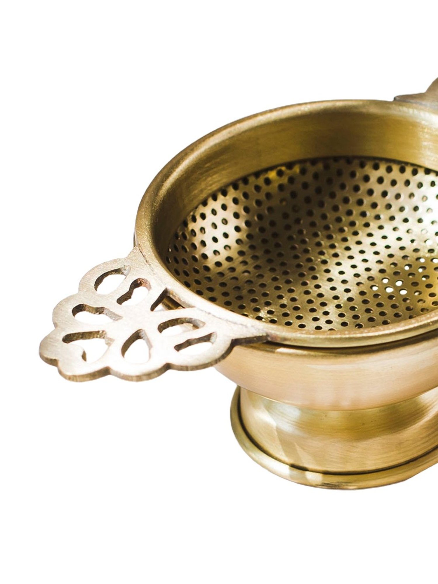 Fabindia Farid Brass Tea Strainer  Set of 2