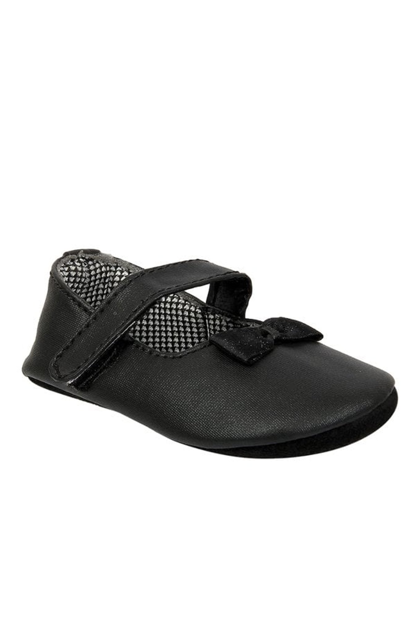 Beanz Kids Pram Kalea Black Velcro Shoes