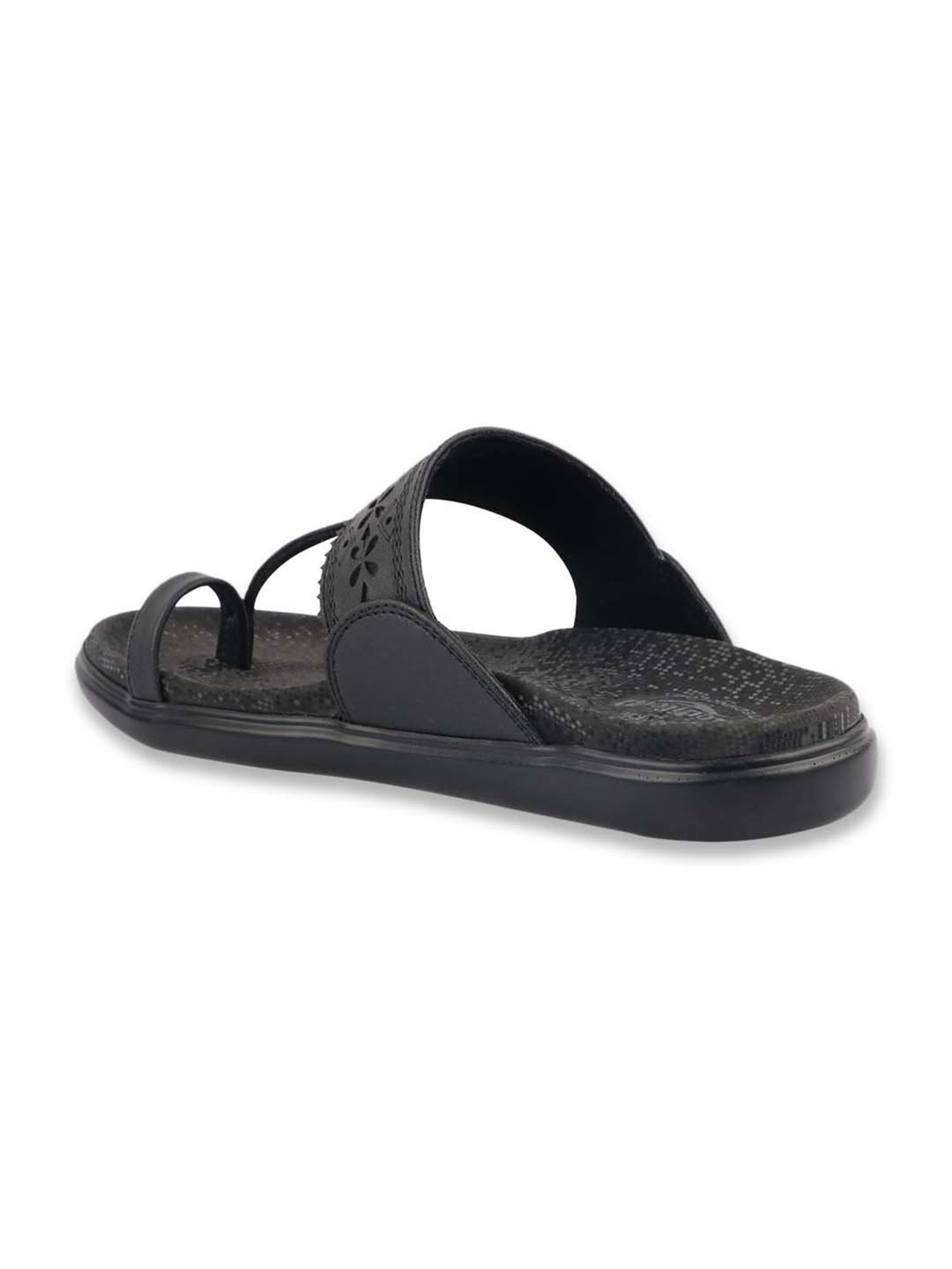 MediFeet Women's Black Toe Ring Sandals