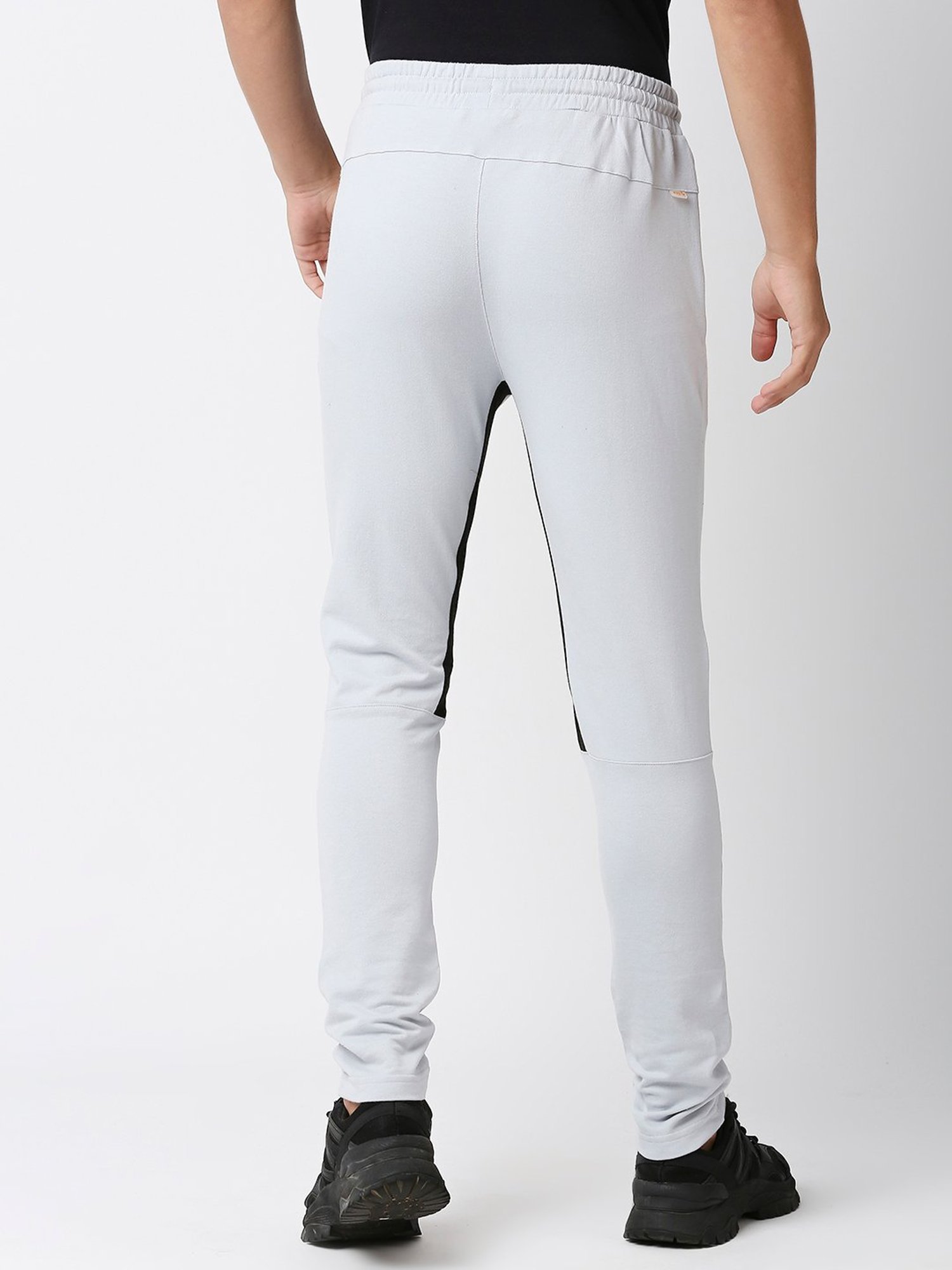 Fitz Light Grey Slim Fit Sports Trackpants
