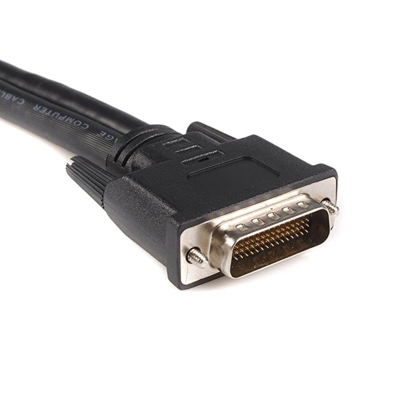 com DMS 59 Splitter Cable - 8in - DMS 59 to 1 x DVI / 1 x VGA - Y Cable - DMS 59 to VGA - Monitor Splitter Cable - DMS 59 Cable (DMSDVIVGA1),Black