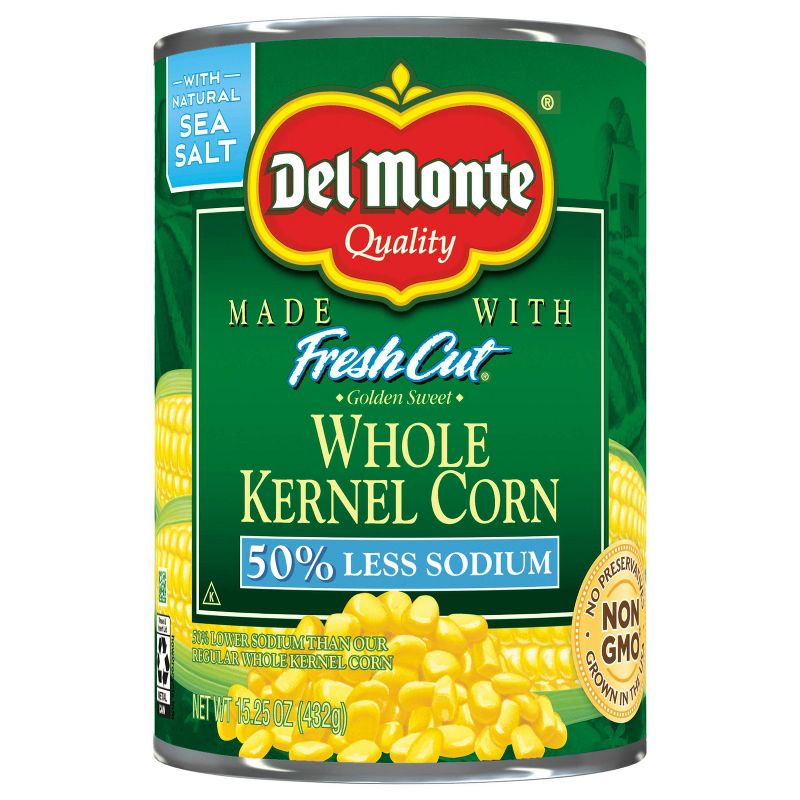 Del Monte Low Salt Whole Kernel Corn 15.25oz
