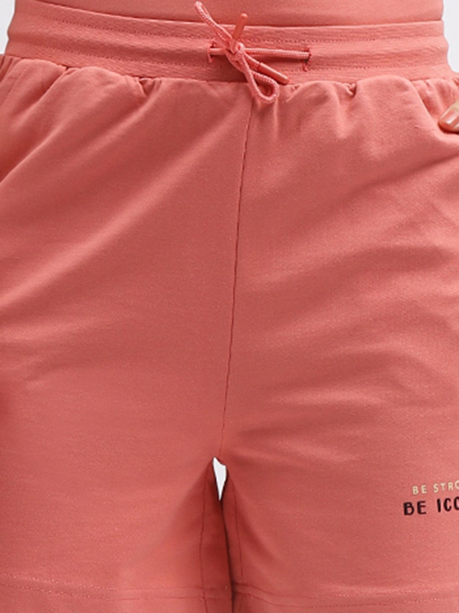 Iconic Women Solid Regular Fit Cotton Shorts