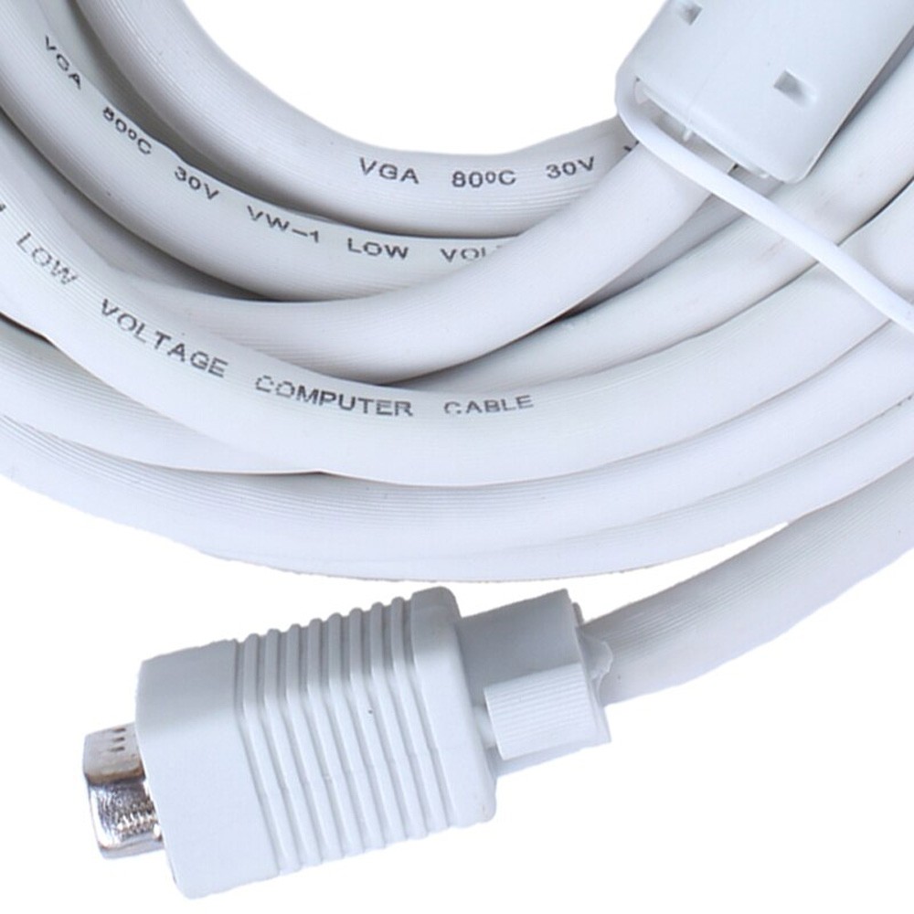 axGear 130 Ft VGA to VGA Male to Male Cable M-M 15pin SVGA Monitor LCD LED WIRE 40M