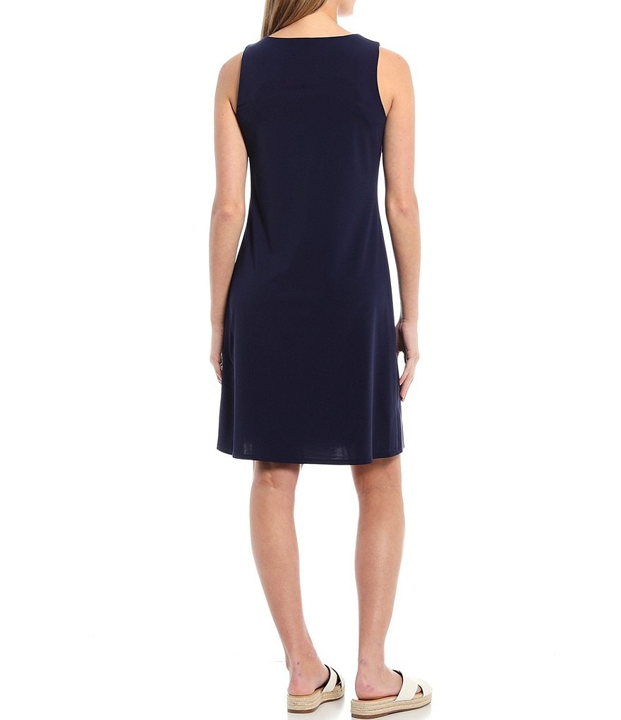 Jude Connally Beth Sleeveless Jewel Neck A-Line Dress