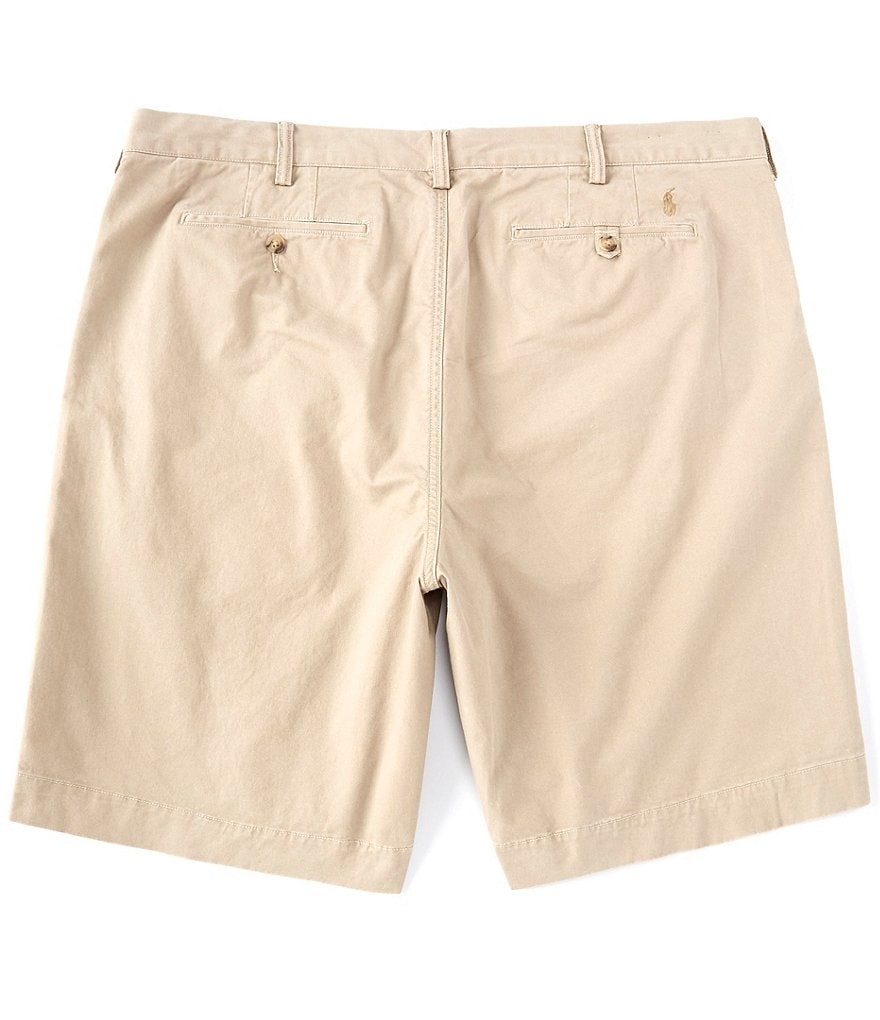 Roundtree & Yorke Big and Tall Performance 9#double; and 11#double; Inseam Flat Front Herringbone Print Shorts