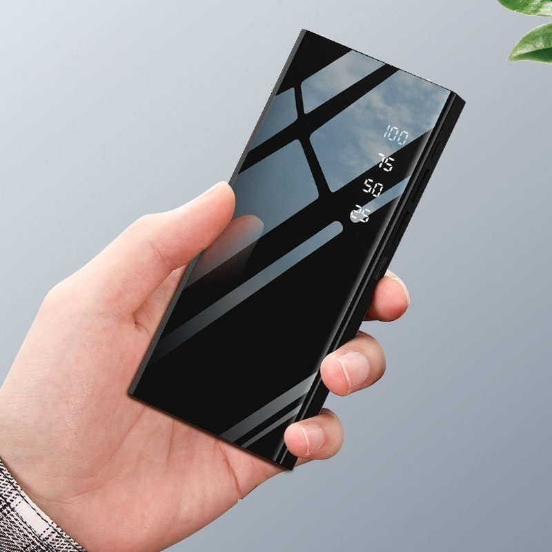 500000mAh Portable Power Bank Fast Charging 2 USB LED Flashlight Original Power Bank  For All Phone