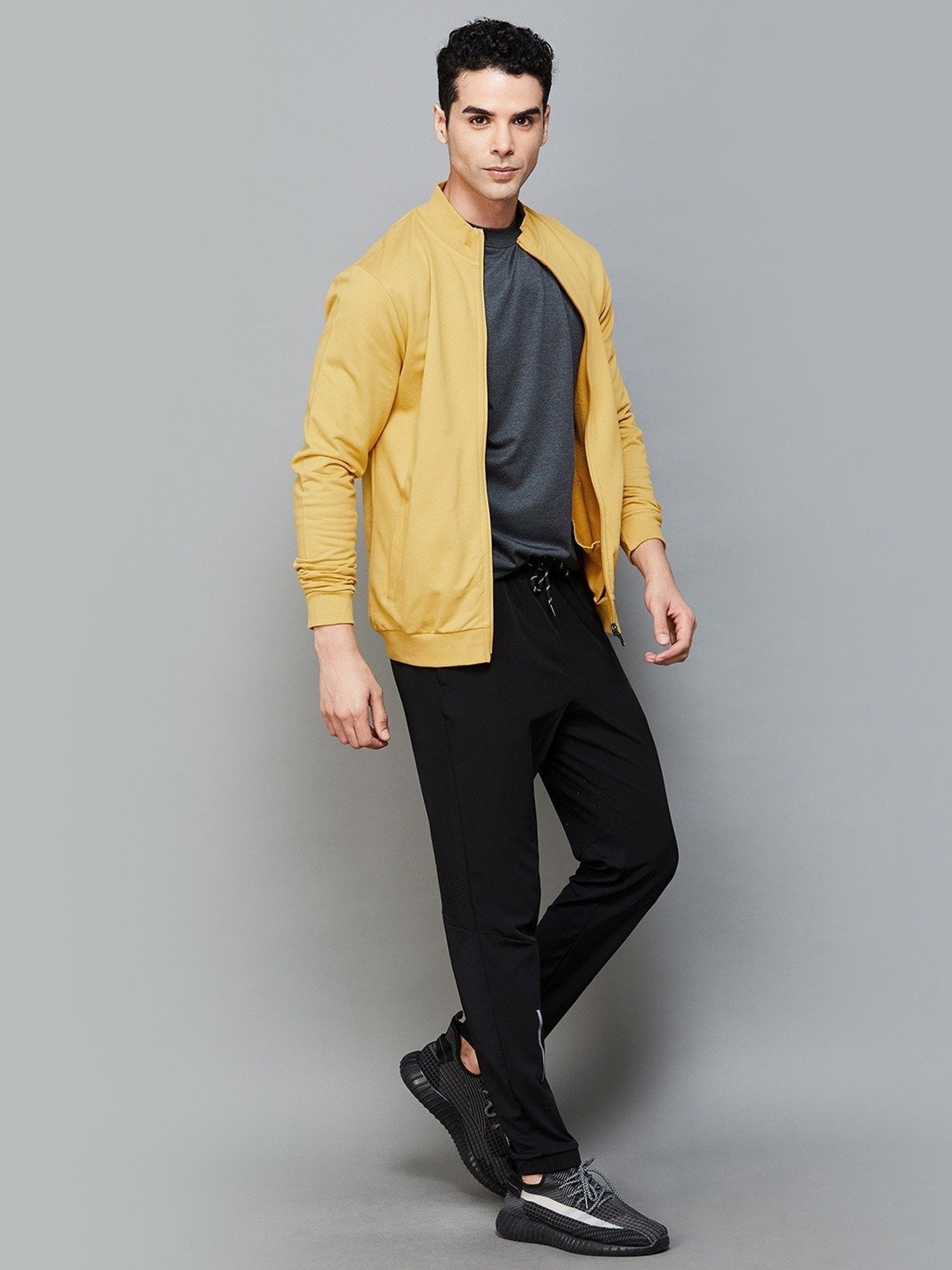 KAPPA Yellow Cotton Regular Fit Sweatshirt