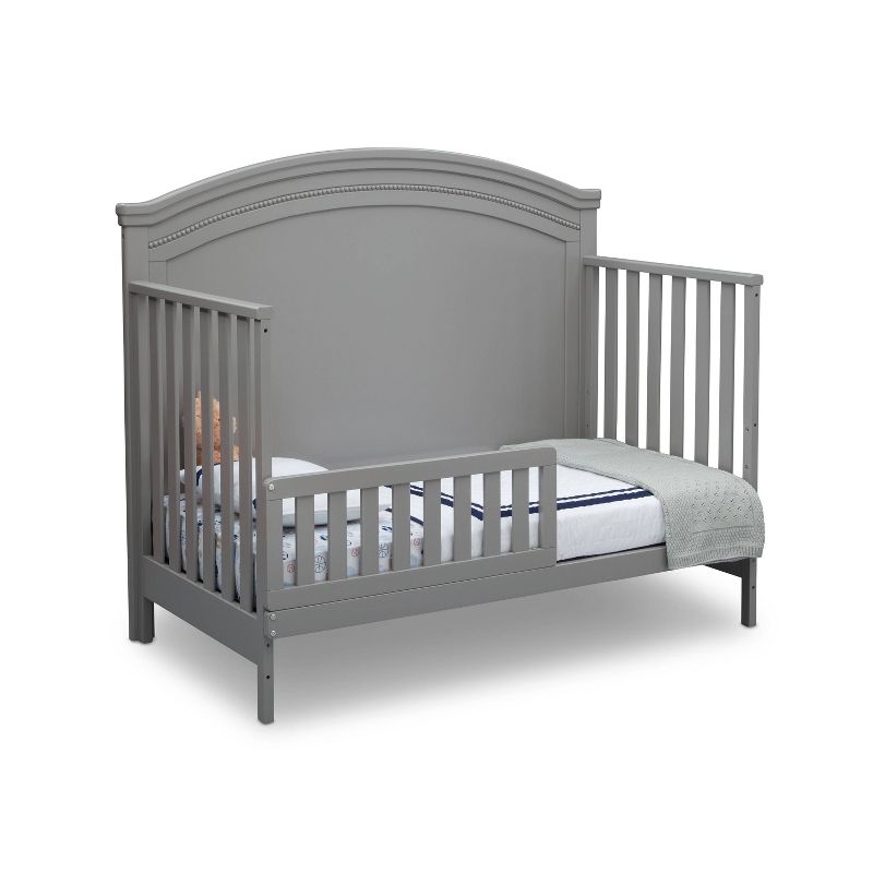 Simmons Kids' Emma 4-in-1 Convertible Crib 'N' More, Greenguard Gold Certified - Gray