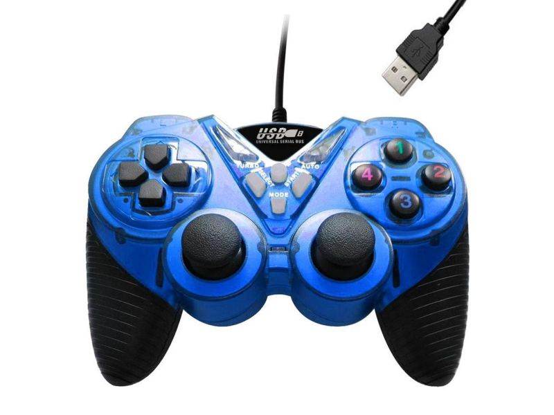 Wired Vibration Gamepad PC USB Controller Joystick Game Handle(Red)