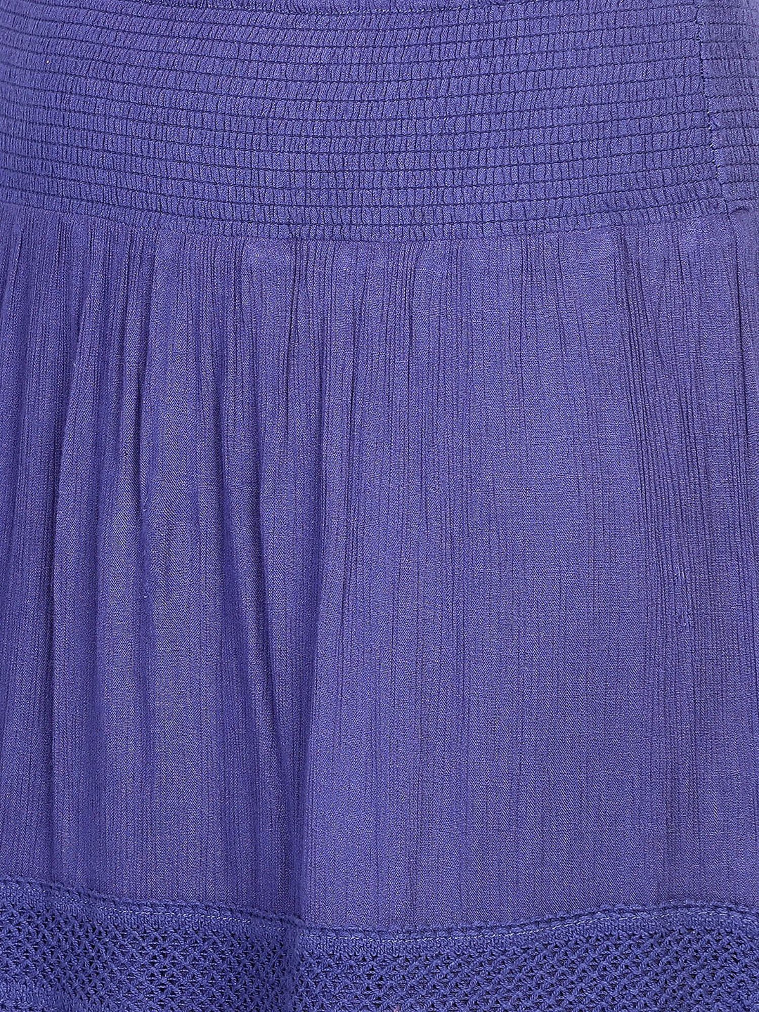 Aditi Wasan Blue A-Line Midi Skirt