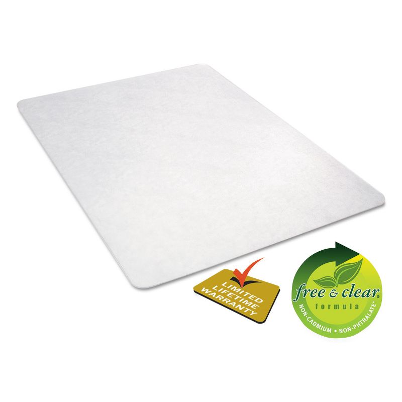 3'9"x4'5" Rectangle Solid Office Chair Mat Clear - Deflecto