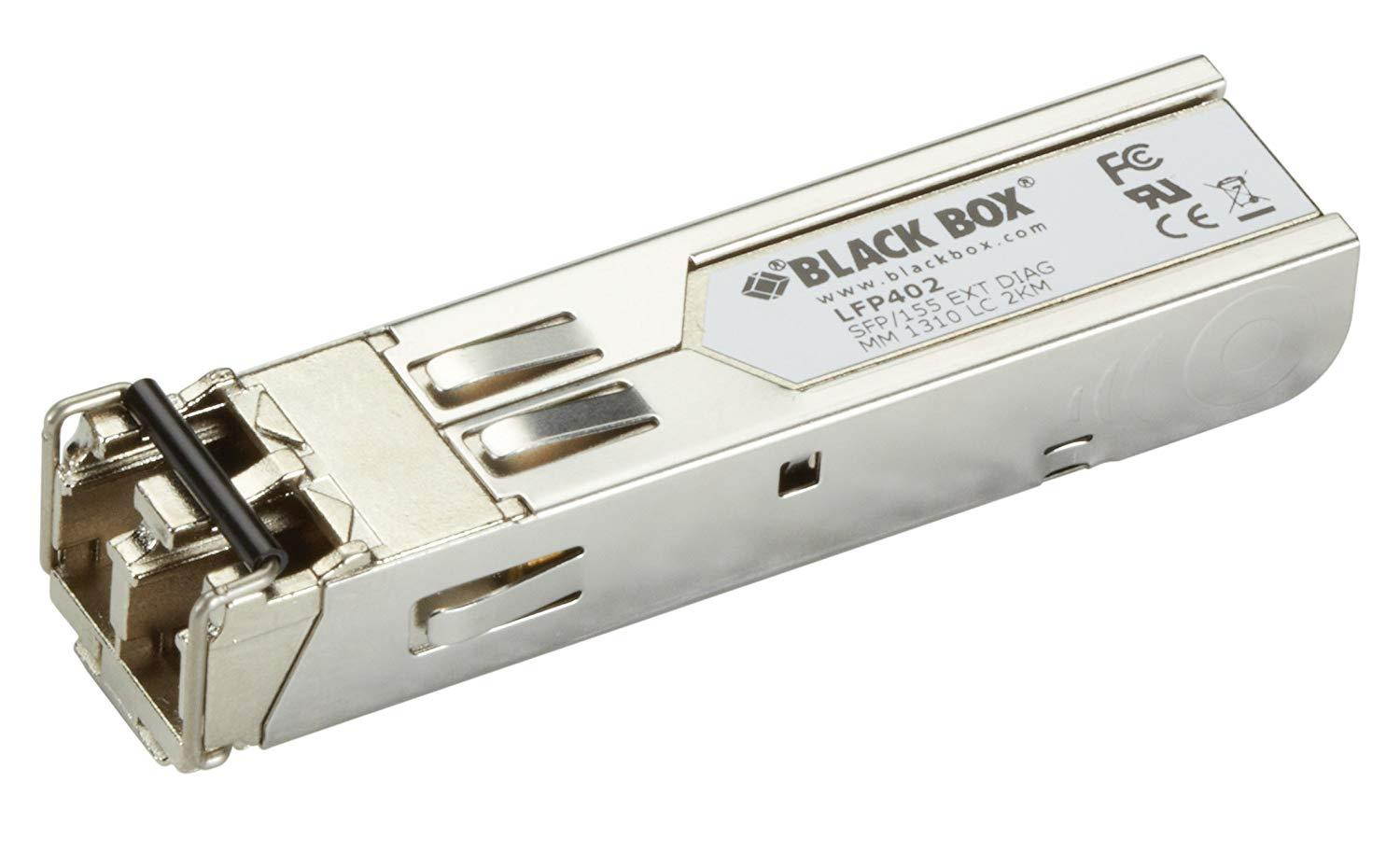 Black Box SFP, 155Mbps, Extended Diagnostics, 1310nm MM Fiber, 2km, LC