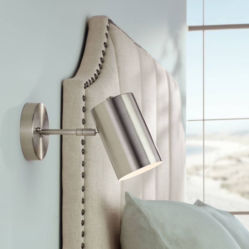 360 Lighting Carla Brushed Nickel Down-Light Hardwire Wall Lamp