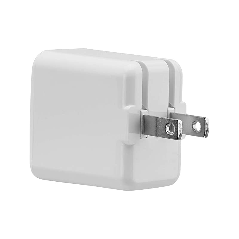 Basics 15W One-Port USB-C Wall Charger for Tablets and Phones - White