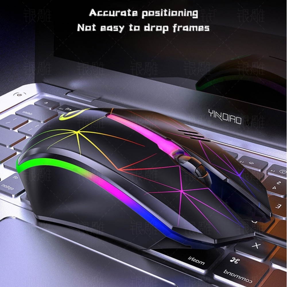 Gaming Mice With 7 Colorful Blacklight Color LED Light 1200 Dpi USB Wired Gaming Mouse Ergonomic Gamer Mice for PC/Laptop Computer
