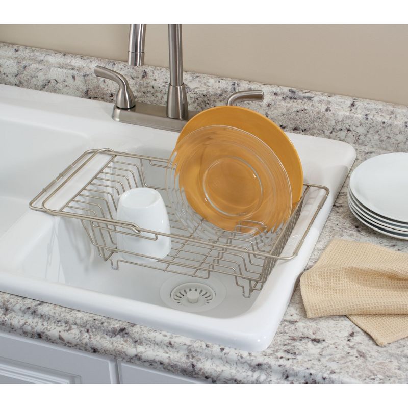 InterDesign Aluminum Dish Drain Mat Silver