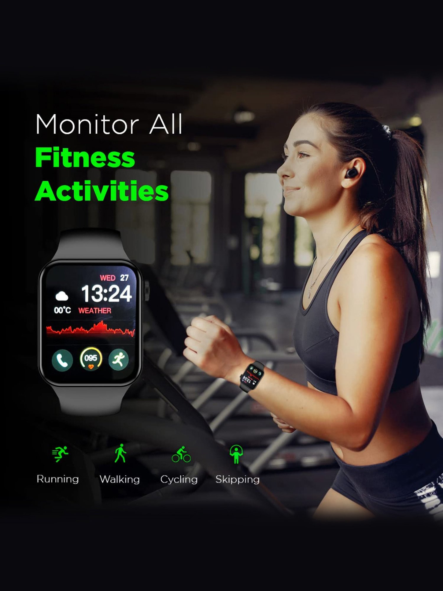 I Kall W1 Smartwatch (Black)