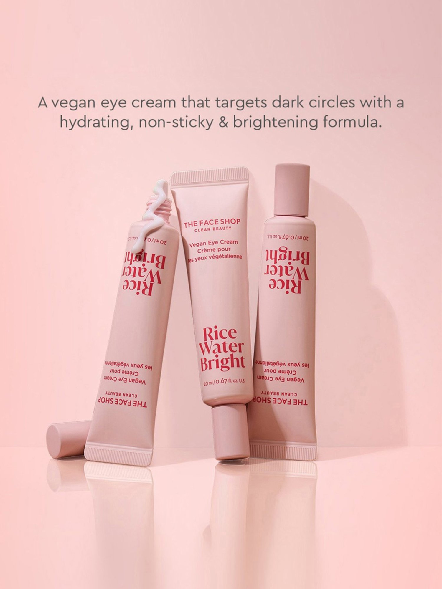 The Face Shop Rice Water Bright Vegan Eye Cream - 20 ml