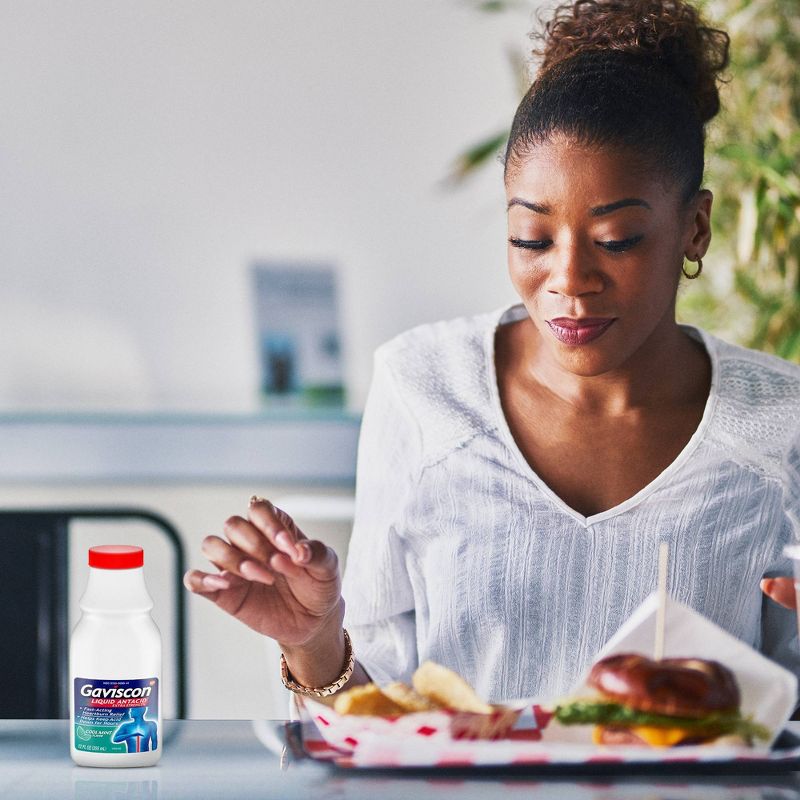 Gaviscon Extra Strength Antacid Liquid - Cool mint 12oz