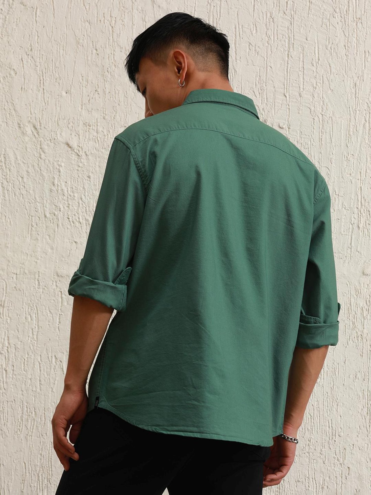 Hubberholme Green Boxy Fit Shirt