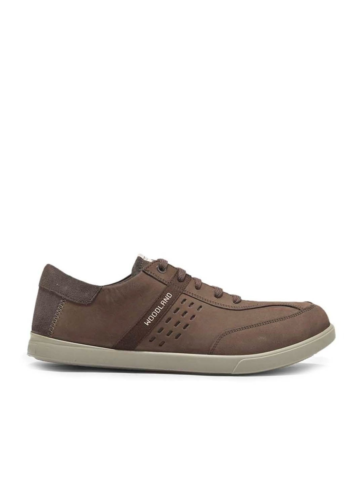 Woodland Men's Brown Casual Sneakers